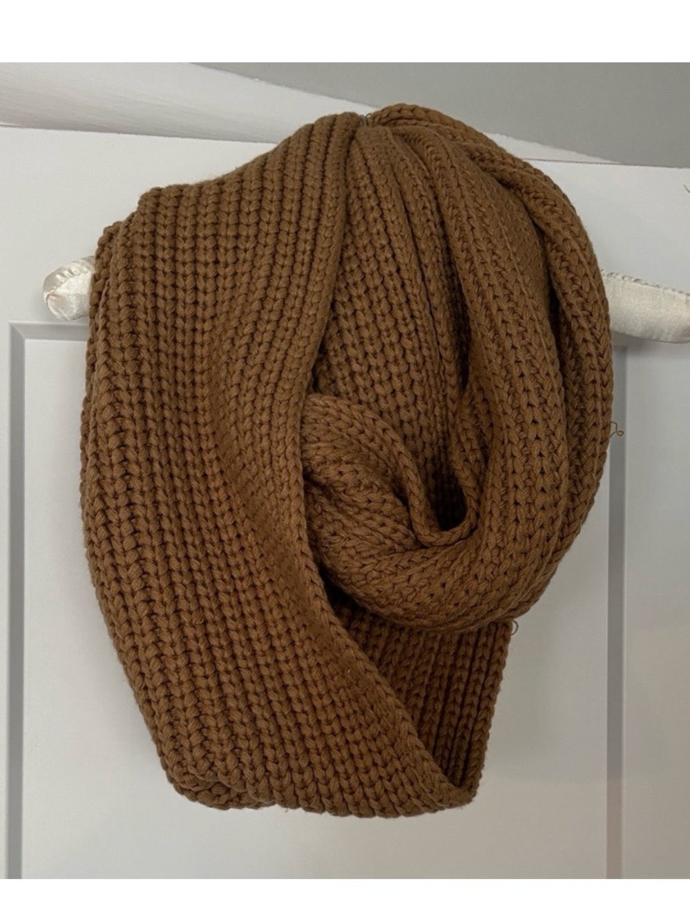 J. Crew Factory Chunky Knit Infinity Scarf in Brown